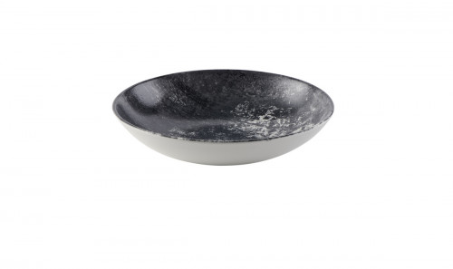 Assiette coupe creuse rond noir porcelaine vitrifiée Ø 24,8 cm Urban Dudson