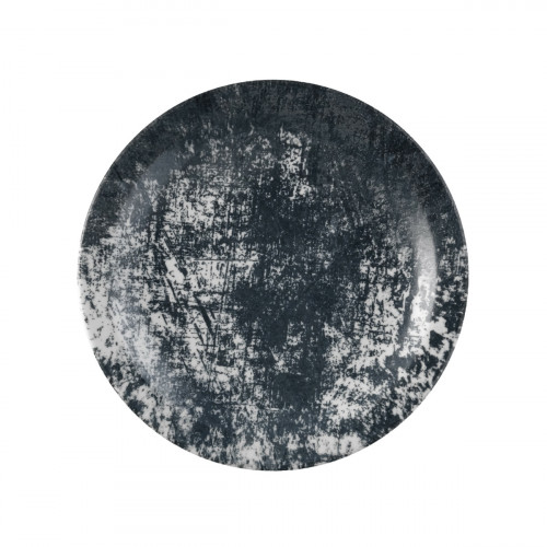 Assiette plate rond noir porcelaine vitrifiée Ø 28 cm Urban Dudson