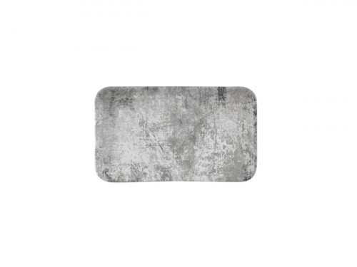 Assiette organique gris porcelaine vitrifiée 27x16 cm Urban Dudson
