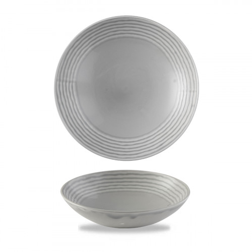 Assiette coupe creuse rond gris porcelaine vitrifiée Ø 18 cm Harvest Norse Dudson