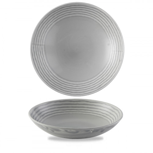 Assiette coupe creuse rond gris porcelaine vitrifiée Ø 24,8 cm Harvest Norse Dudson