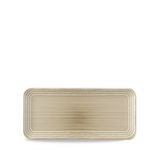 Assiette organique Linen porcelaine vitrifiée 35x16 cm Harvest Norse Dudson