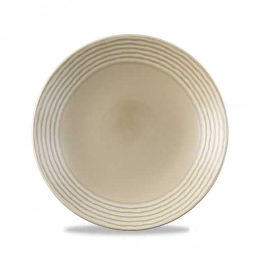 Assiette coupe creuse rond Linen porcelaine vitrifiée Ø 27,8 cm Harvest Norse Dudson