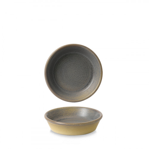 Assiette à tapas rond gris porcelaine Ø 15,9 cm Evo Granite Dudson