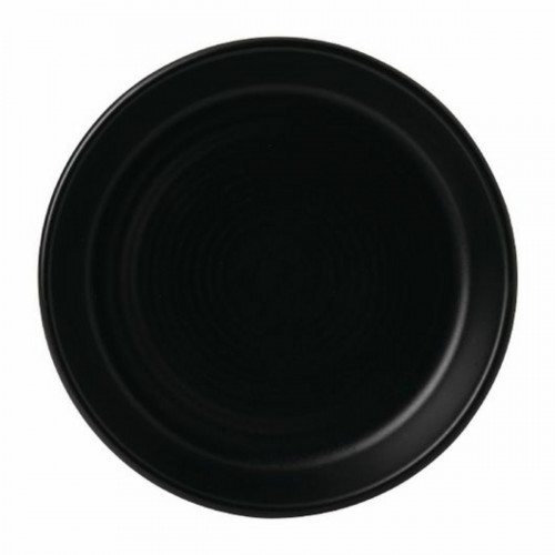 Assiette à tapas rond noir porcelaine Ø 11,8 cm Evo Jet Dudson