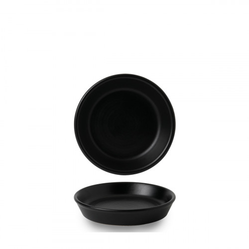 Assiette à tapas rond gris porcelaine Ø 15,9 cm Evo Jet Dudson