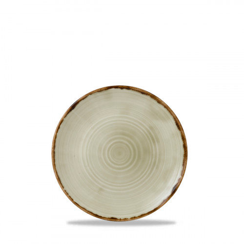 Assiette plate organique Linen porcelaine vitrifiée Ø 23 cm Harvest Dudson