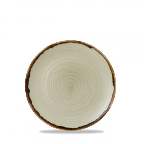 Assiette plate organique Linen porcelaine vitrifiée Ø 27 cm Harvest Dudson