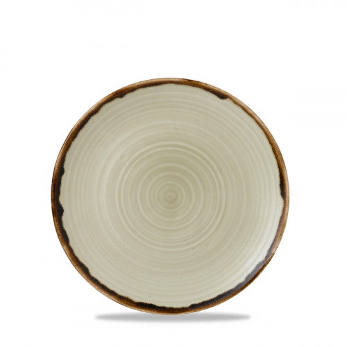 Assiette plate organique Linen porcelaine vitrifiée Ø 29 cm Harvest Dudson