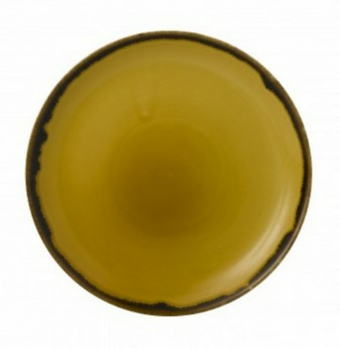 Assiette coupe plate rond Mustard porcelaine vitrifiée Ø 16,5 mm Harvest Dudson
