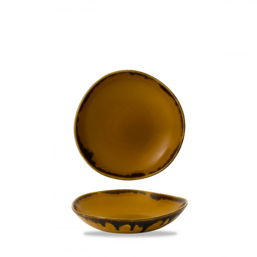 Assiette coupe creuse rond Mustard porcelaine vitrifiée Ø 25,3 cm Harvest Dudson