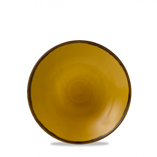 Assiette coupe creuse rond Mustard porcelaine vitrifiée Ø 25,6 cm Harvest Dudson