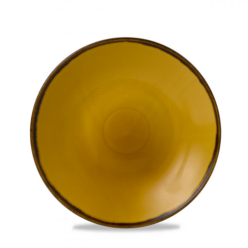 Assiette coupe creuse rond Mustard porcelaine vitrifiée Ø 27,8 cm Harvest Dudson