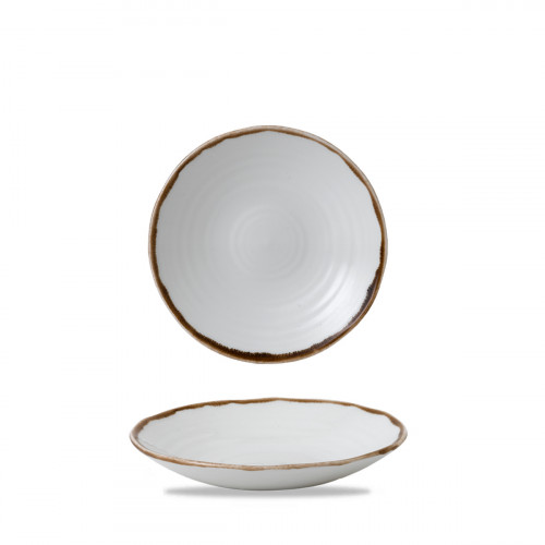 Assiette creuse organique Natural porcelaine vitrifiée Ø 14,2 cm Harvest Dudson
