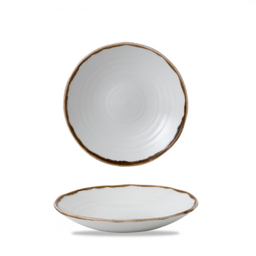 Assiette creuse organique Natural porcelaine vitrifiée Ø 21 cm Harvest Dudson