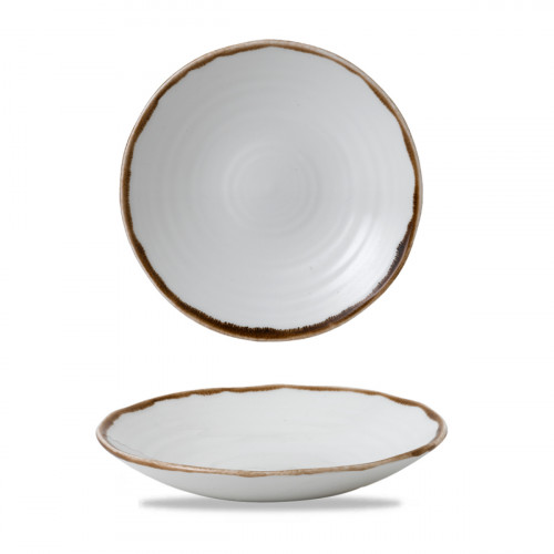 Assiette creuse organique Natural porcelaine vitrifiée Ø 25 cm Harvest Dudson