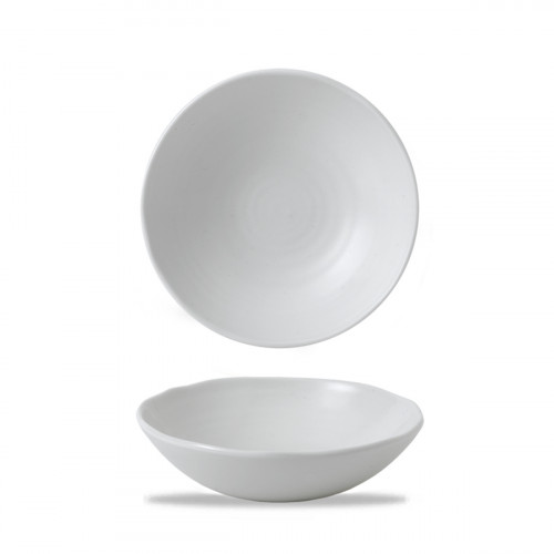 Saladier ovale blanc porcelaine vitrifiée 19,9 cm White Dudson