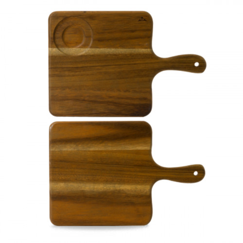 Planche rectangulaire marron acacia 38 cm Wood Dudson