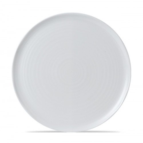 Assiette à pizza rond blanc porcelaine vitrifiée Ø 31,8 cm White Dudson