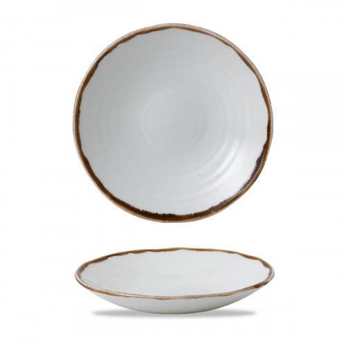 Assiette creuse organique Natural porcelaine vitrifiée Ø 28 cm Harvest Dudson