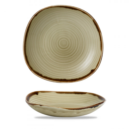 Assiette creuse rond Linen porcelaine vitrifiée Ø 29,5 cm Harvest Dudson