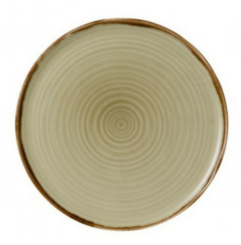 Assiette à pizza rond Linen porcelaine vitrifiée Ø 31,8 cm Harvest Dudson