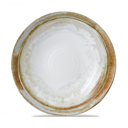 Assiette plate organique beige porcelaine vitrifiée Ø 27 cm Finca Sanstone Dudson