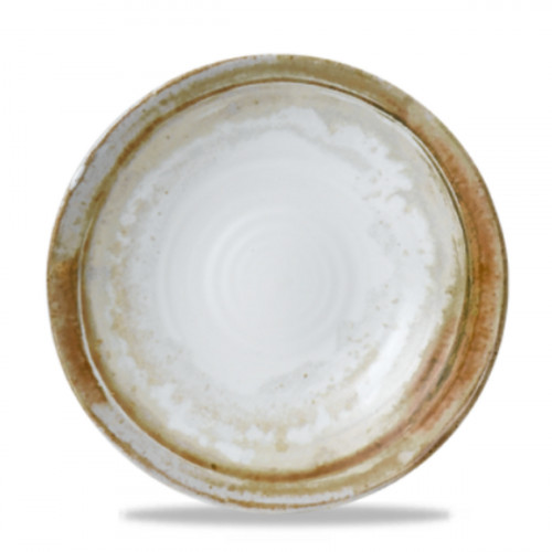 Assiette plate organique beige porcelaine vitrifiée Ø 23 cm Finca Sanstone Dudson