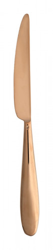 Couteau de table monobloc cranté cuivre 23,5 cm Anzo Pvd Cuivre Eternum