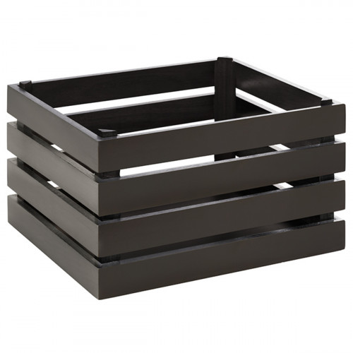 Présentoir à pâtisserie acacia noir 330x260x200 mm Superbox Aps