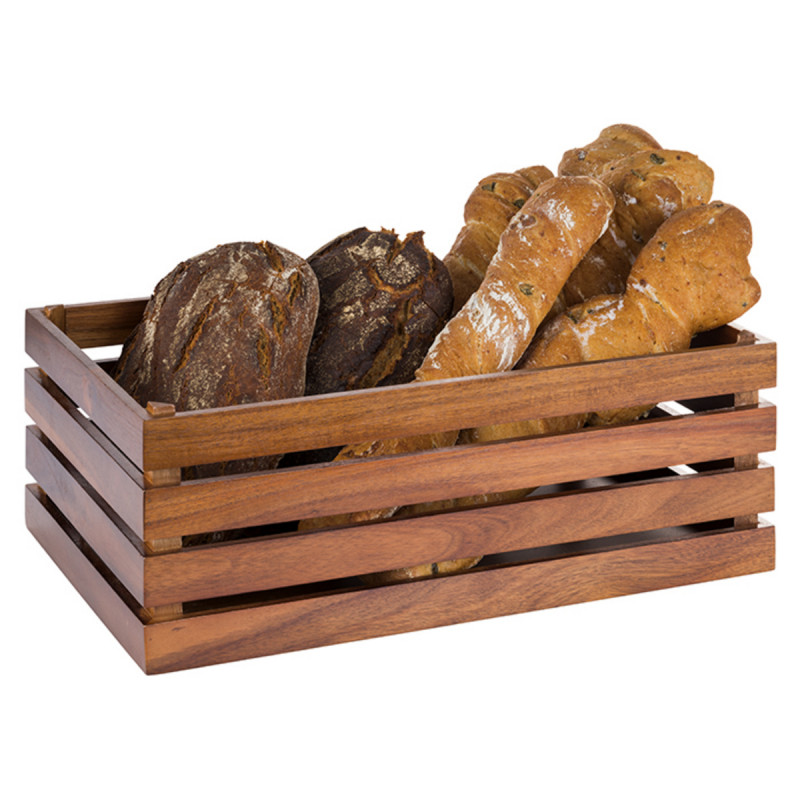 Présentoir à pâtisserie acacia 530x325x200 mm Superbox Aps
