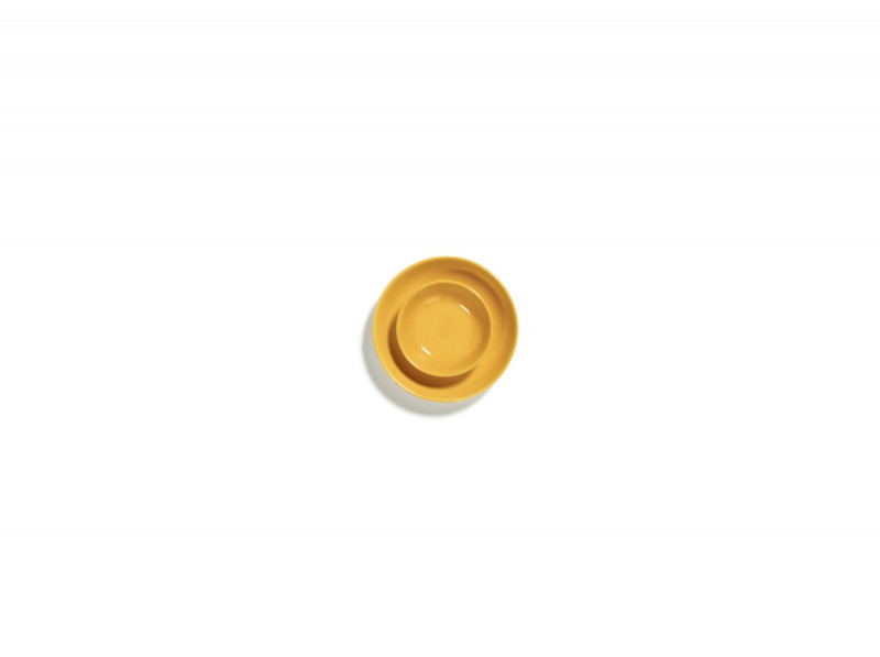 Plat rond sunny yellow grès émaillé Ø 7,5 cm Feast By Ottolenghi Serax