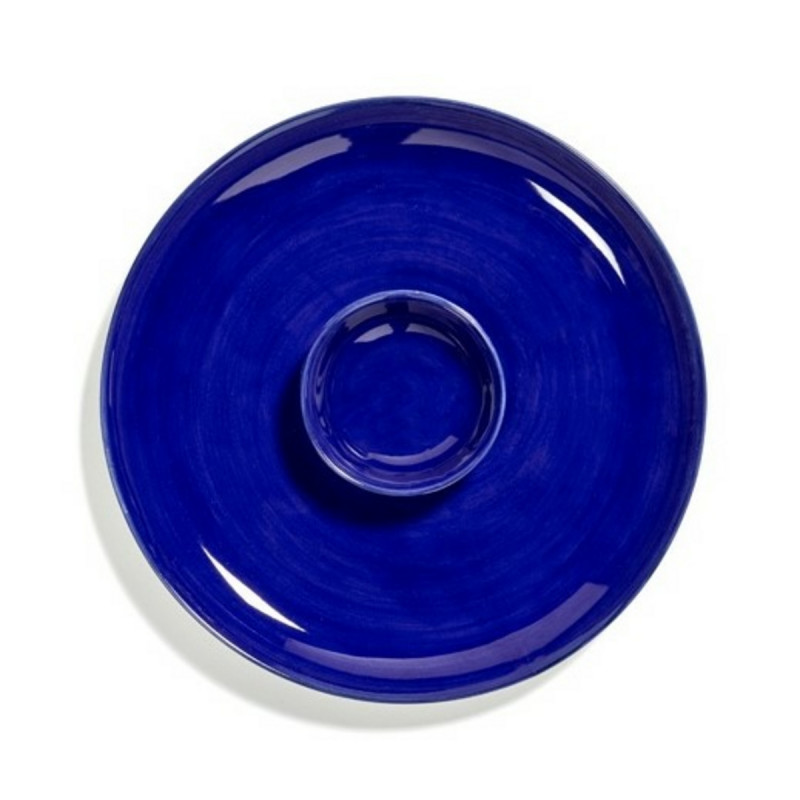 Assiette plate rond lapis lazuli grès émaillé Ø 22,5 cm Feast By Ottolenghi Serax