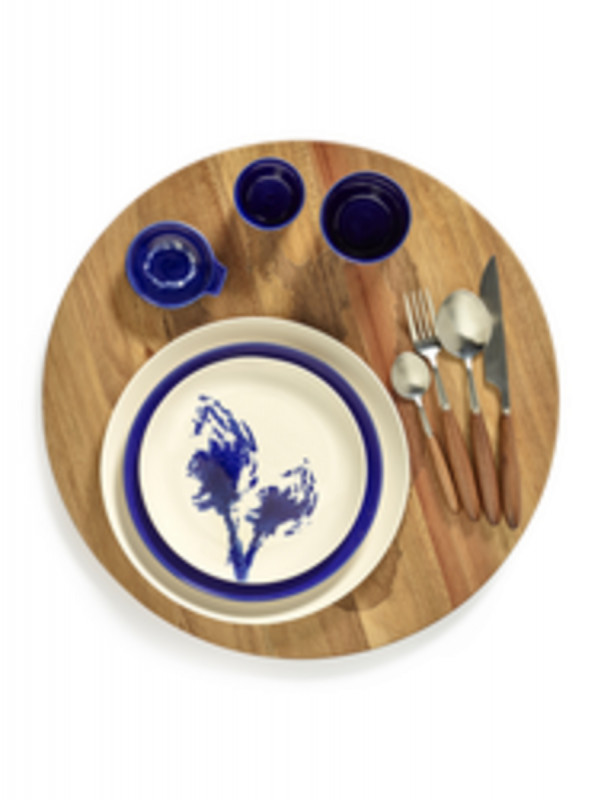 Plateau de présentation rond marron acacia Ø 45 cm Feast By Ottolenghi Serax