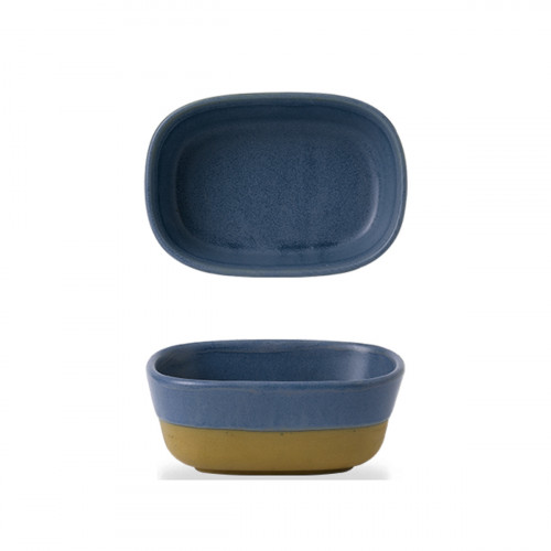 Plat à partager rectangulaire oslo blue porcelaine 12 cm Emerge Churchill