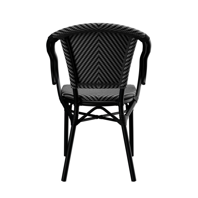 Fauteuil noir 84x56x59 cm Trocadero