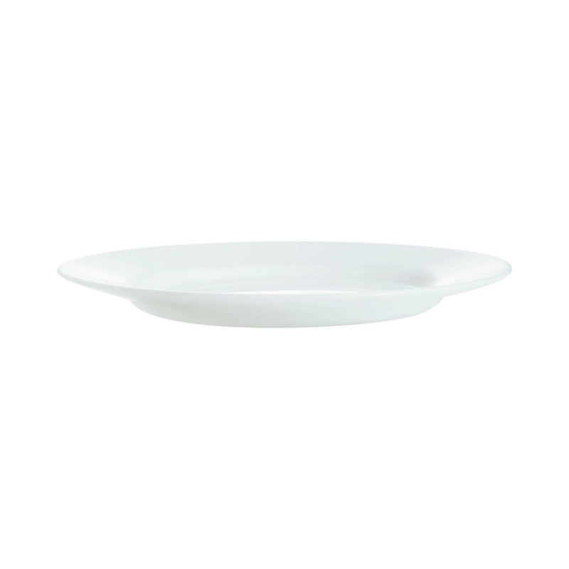 Assiette plate rond blanc verre opal Ø 22,5 cm Nova Aquitania Arcoroc