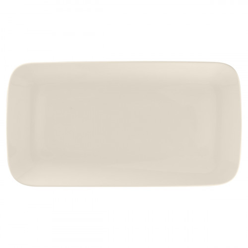 Assiette plate rectangulaire blanc porcelaine bone china 33x17,7 cm Bravura Rak