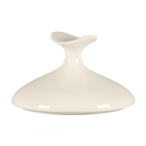 Cloche pour assiette creuse gourmet rond blanc porcelaine bone china Ø 14 cm Bravura Rak