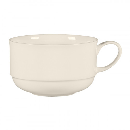 Tasse à déjeuner empilable rond blanc porcelaine bone china 30,6 cl Ø 10 cm Bravura Rak
