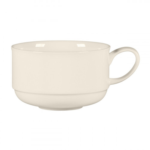 Tasse à thé empilable rond blanc porcelaine bone china 25 cl Ø 9,2 cm Bravura Rak