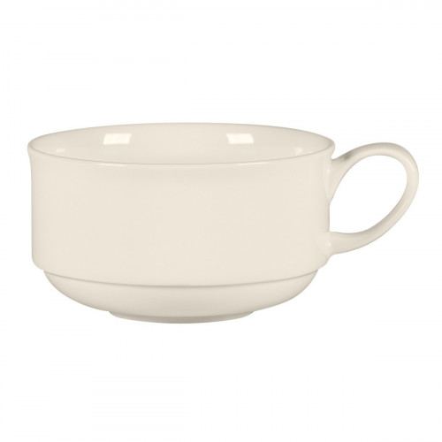 Tasse à café empilable rond blanc porcelaine bone china 16 cl Ø 8,8 cm Bravura Rak