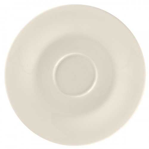 Soucoupe pour tasse à expresso rond blanc porcelaine bone china Ø 11,9 cm Bravura Rak