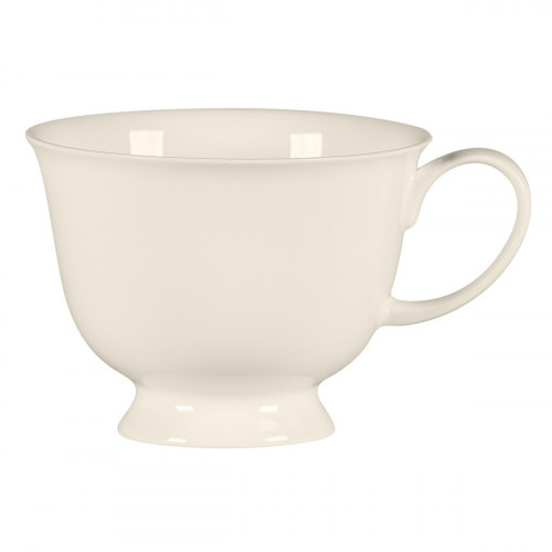 Tasse à thé avec pied rond blanc porcelaine bone china 23 cl Ø 10 cm Bravura Rak