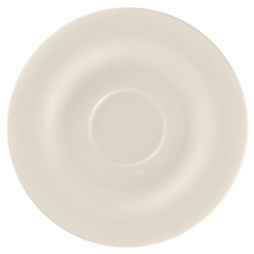 Soucoupe pour tasse à déjeuner rond blanc porcelaine bone china Ø 17 cm Bravura Rak