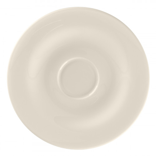Soucoupe pour tasse à café / thé rond blanc porcelaine bone china Ø 15,5 cm Bravura Rak
