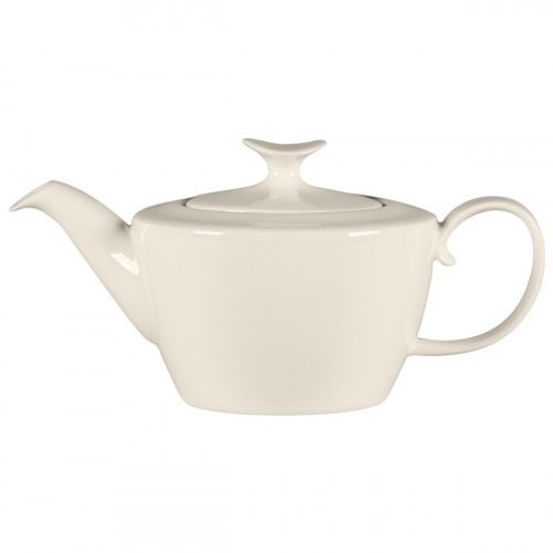 Théière & couvercle ovale blanc porcelaine bone china 58,5 cl Ø 12,2 cm Bravura Rak
