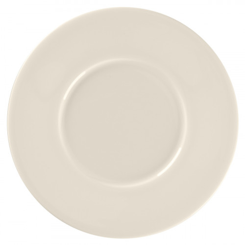 Sous tasse à bouillon rond blanc porcelaine bone china Ø 17,8 cm Fedra Rak