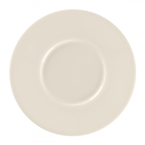 Sous tasse à café / thé rond blanc porcelaine bone china Ø 14,9 cm Fedra Rak