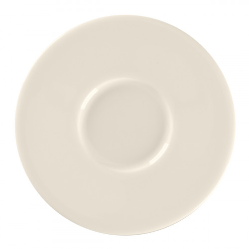Sous tasse à espresso rond blanc porcelaine bone china Ø 13 cm Fedra Rak